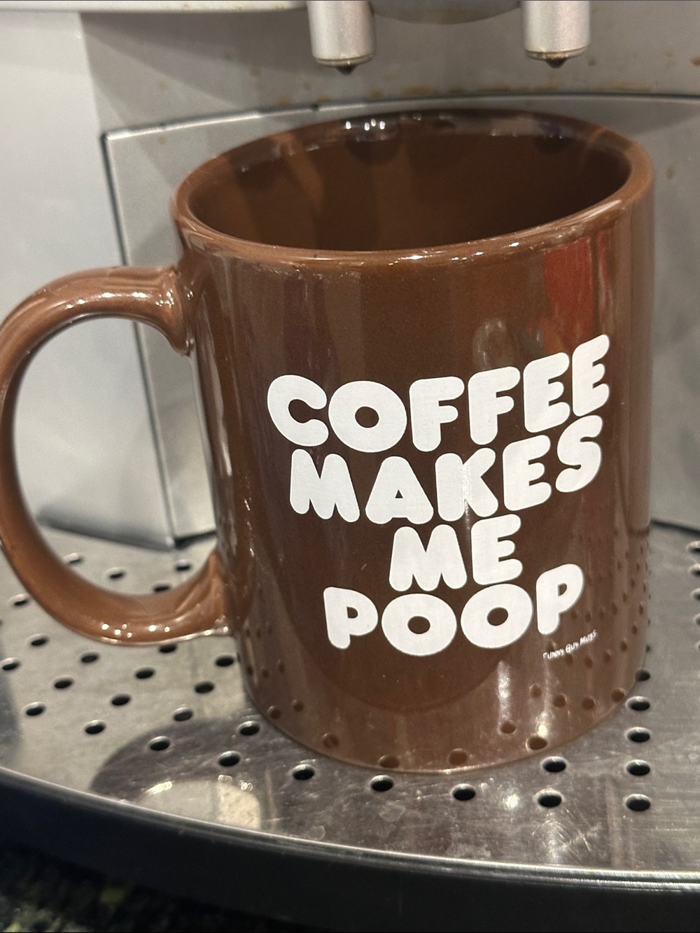 Coffee Makes Me Poop' Ceramic Mug by funny Guy white elephant gift novelty